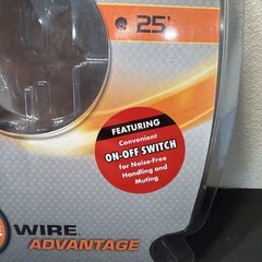 Live Wire Advantage 25’ XLR HD Connectors Microphone Cable BRAND NEW