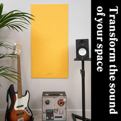 Acoustic Panels, 4 Pack ROOM KIT, Large, 46″ X 23″, Mid Grey