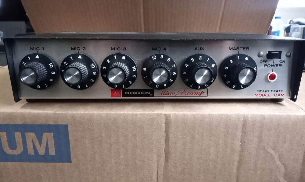 Bogen Mixer Preamp Solid State CAM Model Lear Siegler B86 USA