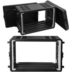 6U Rack Case Shallow 12″ Depth, 19″ Rackmount Flight Case Watertight Dust-Proof