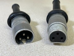Cannon Microphone Connector UA-3-12 – Male & Female Cable