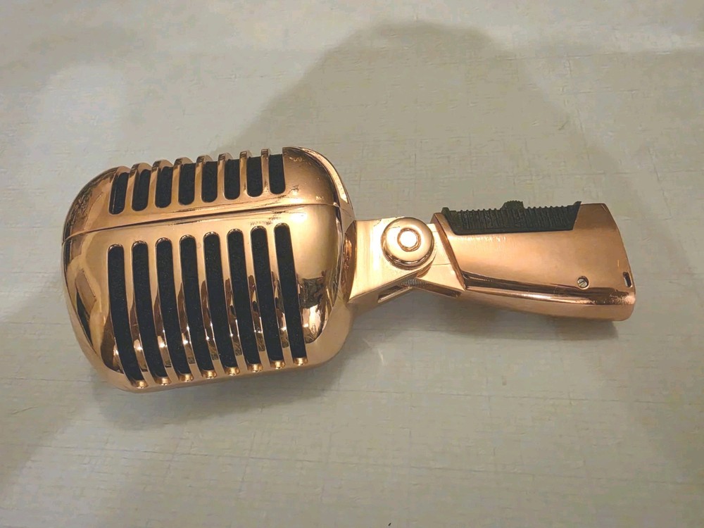 Classic Retro Transducer Dynamic Vocal Microphone Rose Gold Color