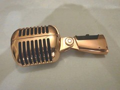 Classic Retro Transducer Dynamic Vocal Microphone Rose Gold Color