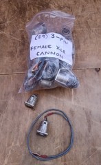 29 Avail Cannon Panel Mount 3-pin Female XLR – Most w/ Balanced 20″+ Wires PU LA
