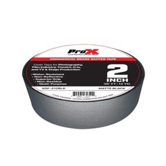 ProX XGF-212BLK 36FT 2″ Commercial Grade Pro Audio Stage Black Gaffer Tape 10…