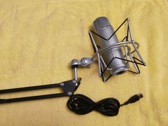 Samson C01U – USB Studio Condenser Microphone +Spider Shockmount + Desktop Mount