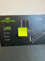 Fifine Amplitank T683 USB Condenser Microphone With Boom Arm Stand And Manual