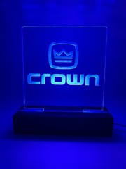 Crown Vintage Power Amplifier Led Sign