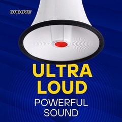 Rechargeable Megaphone Bullhorn Speaker, 1000 Yard Range, Lightweight, Siren