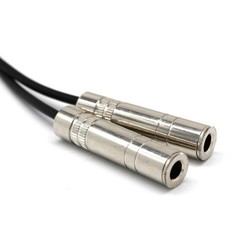 6.35mm 1/4″ Stereo Male to Dual 1/4″ TRS Female Audio Y Splitter Cable Connector