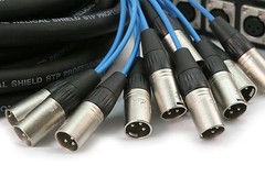 12 Channel 30′ Drum Sub Snake – Low Profile Stage Audio Snake by Elite Core