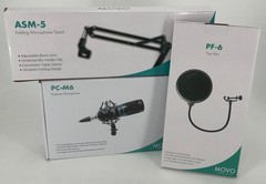 PodPak Podcast Equipment Bundle with XLR Condenser Microphone, Articulating Arm