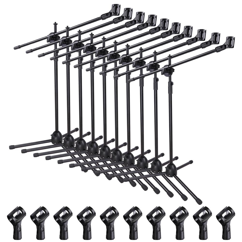 Mic Microphone Boom Stand Foldable Arm Holder for Studio Broadcast Stage Tripod