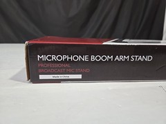 Microphone Boom Arm 360° Rotatable Adjustable Mic Stand w/27″ Reach & Desk Clamp