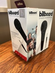 Billboard Dynamic Microphone- For Any Device w/1/4″ 🎤 Input, 10 Foot Cord, New