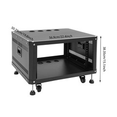 Highly Practical Audio Rack, Studio Rack with Wheels, Audio Rack with Wheels