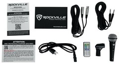 Rockville RPG102K Dual 10″ Powered Speakers DJ PA System Bluetooth+Mic+Stands