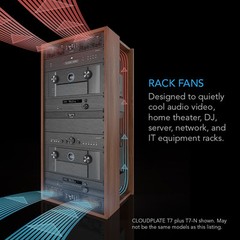 CLOUDPLATE T9-N , Rack Mount Cooling Fan Panel 3U Intake, AV Equipment 19″ Rack