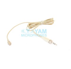 Beige YAM HM5-C4SE Headset Headworn Mic for Sennheiser Wireless mics G1,G2,G3