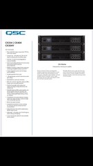 QSC CX254–4 X 250 Watts Per Channel—Professional Power Amplifier