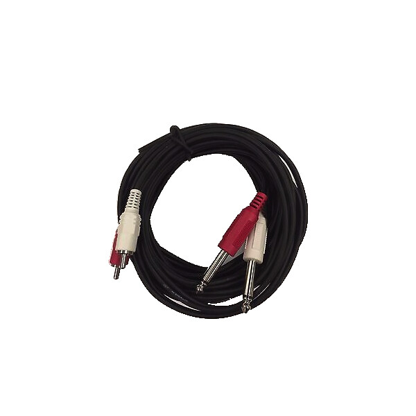 Cable Up CU/AD304 13′ Dual 1/4″ TS Male to Dual RCA Male Audio Cable