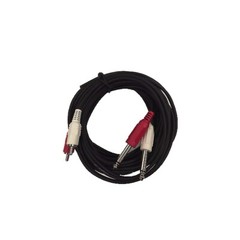 Cable Up CU/AD304 13′ Dual 1/4″ TS Male to Dual RCA Male Audio Cable