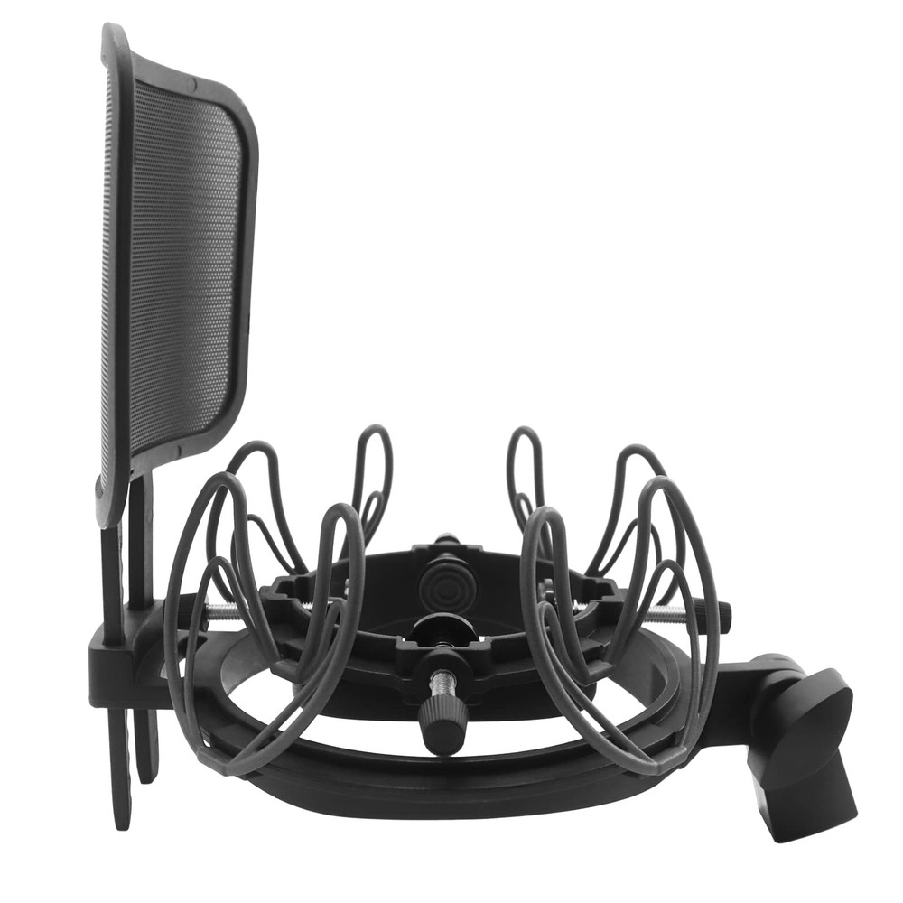 Microphone Shock Mount with Pop Filter Universal Shock Stand for Microphones …