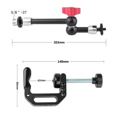 CAMVATE Microphone Mount Support Holder w/203mm Magic Arm & Super Clamp Base