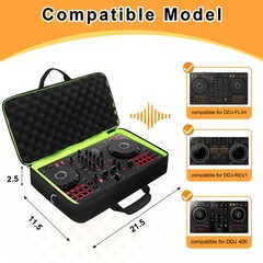DJ Controller Case for DDJ-FLX4 DDJ-400 DDJ-REV1 Padded Bag with Pockets