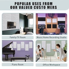 6 Pack Thickened Soundproof Wall Panels 6pack 15.75×31.5inch 6pack Silver Grey