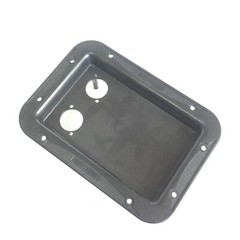 2 Large Thicken ABS Plastic Blank Speaker Jack Plates W/2 Cutouts For NL4MP 5×7″