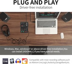 Compact USB Audio Interface for PC – 2-Channel XLR & 3.5mm Microphone Input