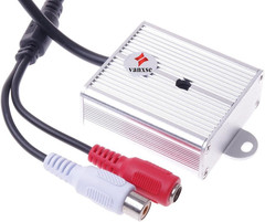 ® Mini Microphone High Sensitive Pickup Audio Mic Waterproof Metal Case for CCTV