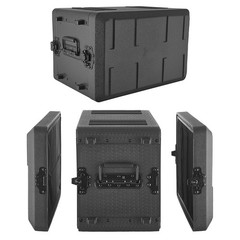 Uimoso 6U Rackmount Flight Case with Microphone Storage, 10.24 in