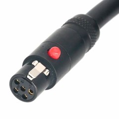 Mini-XLR 5-pin double TA5F female cable L-4E6S for Audio Balanced Microphone MIC