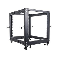 Sound Town 4-Post 12U Open Frame Sever and Network Equipment Rack with Adjust…