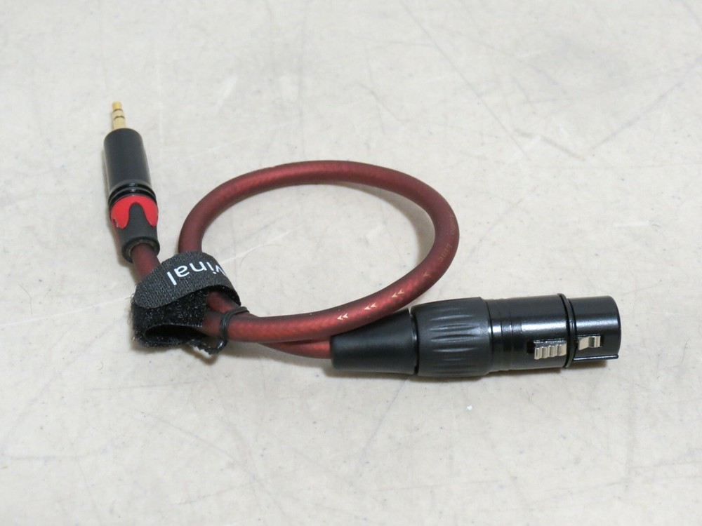DEVINAL BALANCED 3.5mm 1/8 INCH MINI JACK MALETO XLR AUDIO CABLE 1′ FOOT