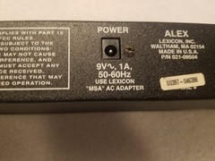 lexicon alex digital effects processor