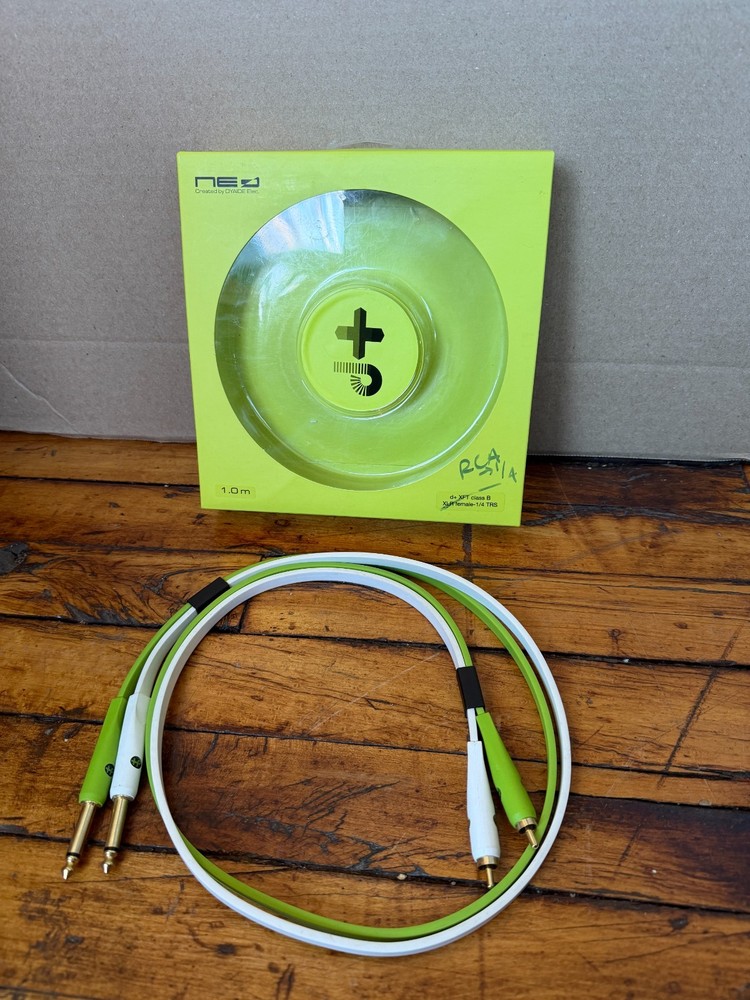 Oyaide Neo D+ Cable RCA Male to 1/4″ TS Male Class B 1.0m Length with Box