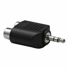 2 Pack – 3.5 MM 1/8″ TRS Male to 2 RCA Female Splitter – Stereo Adapter Jack