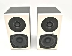 Fostex Active Speaker PM0.3 White Black Pair Set Used Working Condition with Box