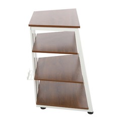 4-Tier AV Media Stereo Stand Console With Storage Shelves Holder Load 110.23lbs