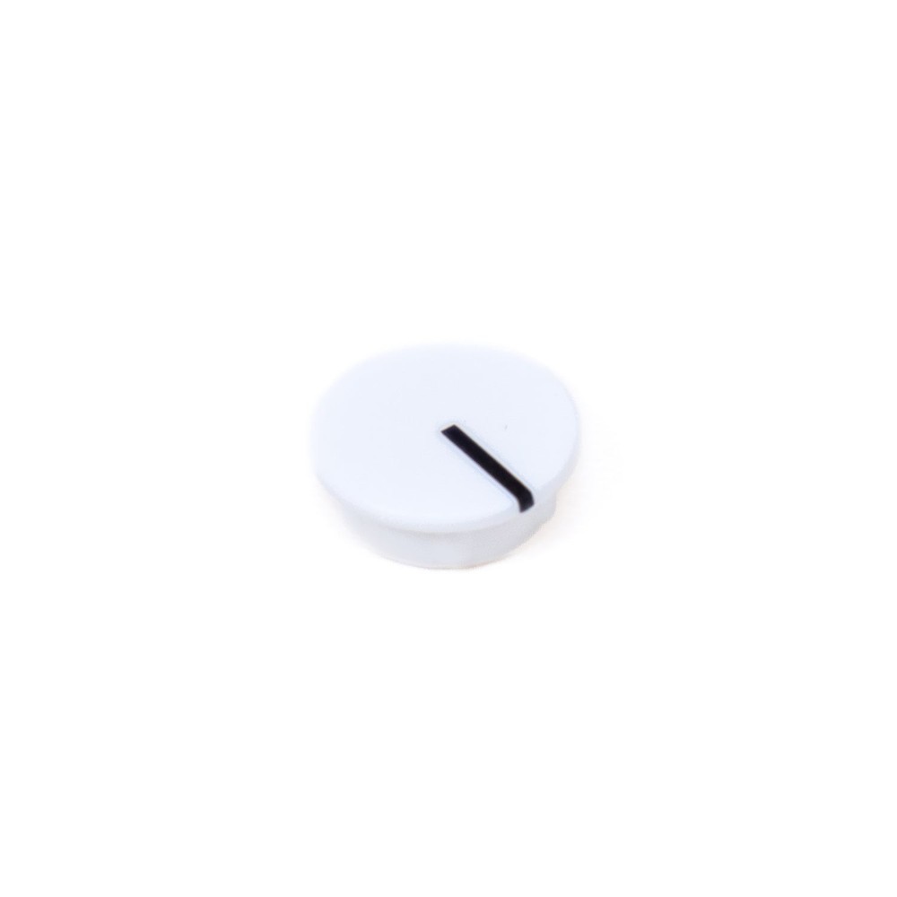 PixelGear White Knob Cap with Indicator Line for Rane HC6, MP-24, PE-17, SM-26