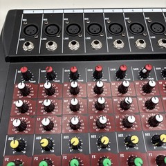 Fulode 8 Channel Bluetooth Studio Audio Mixer Live Sound Mixing Needs Power Cord