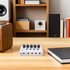 4 Channel Audio Mixing Console Portable for Home Recording and Live Streaming