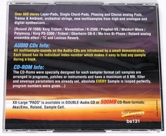Best Service XX-Large Pads Sample Library/Sound Library/Sampling Double CD 1990s