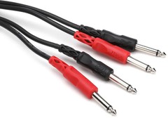 Hosa CPP-203 Stereo Interconnect Cable – Dual 1/4″ TS Male to Same – 9.9′
