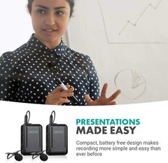 Movo EDGE-UC-DUO Wireless Lavalier Microphone for USB Type C Smartphones