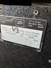 Peavey Black Widow 1505 8ohms Woofer Vintage 1983