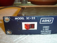 Ashly SC-22, Original Blueface Version, Stereo Crossover, Vintage Rack